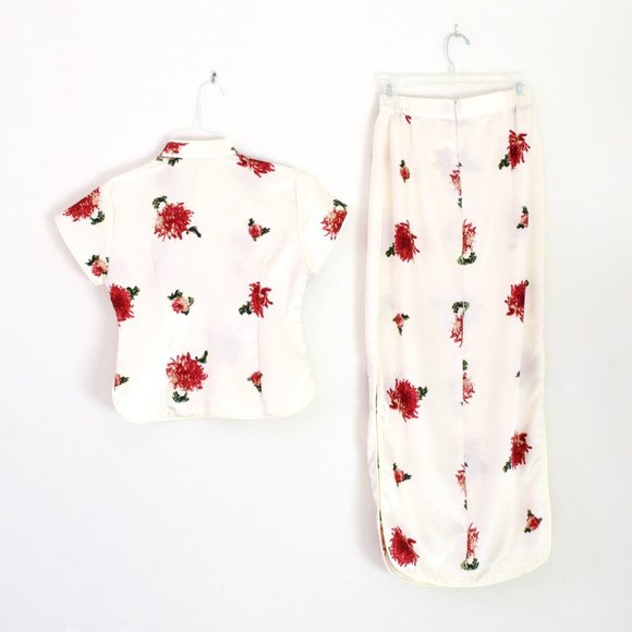 Vintage Traditional Chinese Silk 2 Piece ChangShan Set - Picture 2 of 7